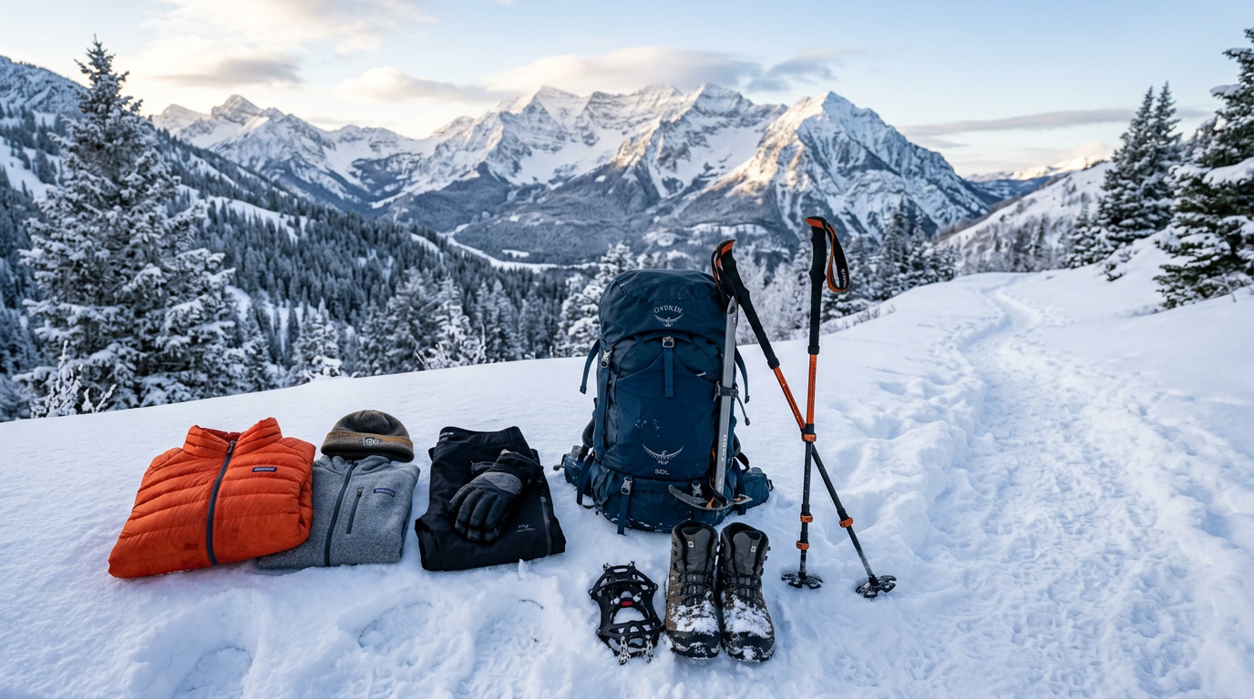 Perlengkapan Wajib untuk Hiking Musim Dingin di Utah